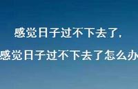 感觉日子过不下去了怎么办(100句) 感觉日子过不下去了怎么办(100句)