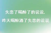 昨天喝醉酒了失恋的说说(100句)