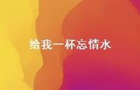 给我一杯忘情水47句汇总 给我一杯忘情水47句汇总