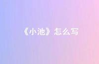《小池》怎么写(精选43句) 《小池》怎么写(精选43句)