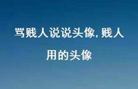 贱人用的头像【100句文案】 贱人用的头像【100句文案】
