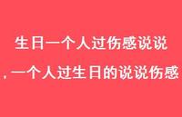 一个人过生日的说说伤感(100句) 一个人过生日的说说伤感(100句)