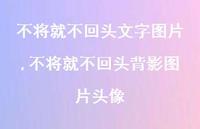 不将就不回头背影图片头像(100句)