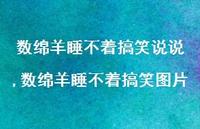 数绵羊睡不着搞笑图片(100句)