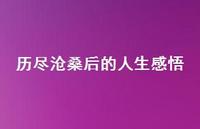 历尽沧桑后的人生感悟64句汇总