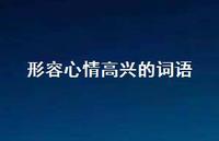 形容心情高兴的词语41句汇总