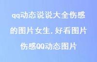 好看图片伤感QQ动态图片(100句)