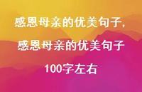 感恩母亲的优美句子 100字左右【100句文案精选】