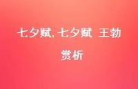 七夕赋 王勃 赏析【精品文案40句】