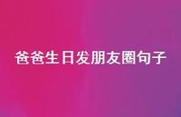 爸爸生日发朋友圈句子(精选66句)
