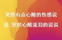 突然心酸流泪的说说(100句) 突然心酸流泪的说说(100句)