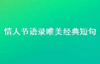 情人节语录唯美经典短句56句汇总 情人节语录唯美经典短句56句汇总