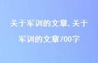 关于军训的文章700字【100句文案精选】