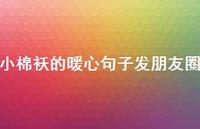 小棉袄的暖心句子发朋友圈【100句精选短句合集】 小棉袄的暖心句子发朋友圈【100句精选短句合集】