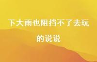 下大雨也阻挡不了去玩的说说(精选56句) 下大雨也阻挡不了去玩的说说(精选56句)