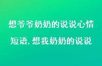 想我奶奶的说说(100句)