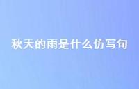 秋天的雨是什么仿写句43句汇总 秋天的雨是什么仿写句43句汇总