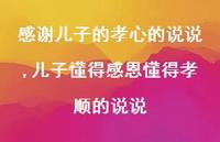 儿子懂得感恩懂得孝顺的说说【精选100句】