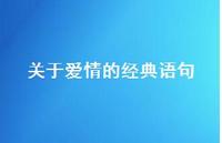 关于爱情的经典语句67句汇总