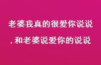 和老婆说爱你的说说(100句)