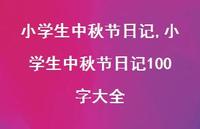 小学生中秋节日记100字大全【精品文案100句】