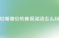 结婚微信转账祝福语怎么回合集39句精选 结婚微信转账祝福语怎么回合集39句精选