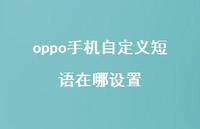 oppo手机自定义短语在哪设置【100句精选短句合集】