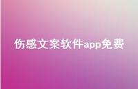 伤感文案软件app免费【100句精选短句合集】 伤感文案软件app免费【100句精选短句合集】