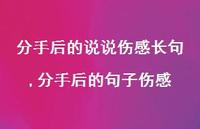 分手后的句子伤感【100句文案】 分手后的句子伤感【100句文案】