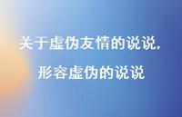 形容虚伪的说说【100句文案】