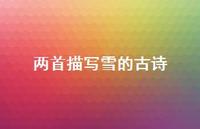 两首描写雪的古诗(精选59句)