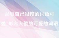 形容人傻的可爱的词语(100句) 形容人傻的可爱的词语(100句)