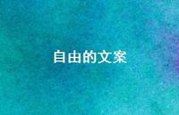 自由的文案【100句精选短句合集】