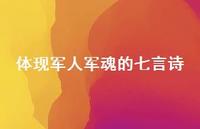 体现军人军魂的七言诗(精选46句) 体现军人军魂的七言诗(精选46句)