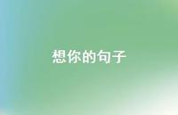 想你的句子61句汇总 想你的句子61句汇总
