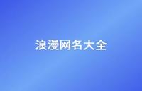 浪漫网名大全71句汇总