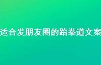 适合发朋友圈的跆拳道文案【100句精选短句合集】 适合发朋友圈的跆拳道文案【100句精选短句合集】