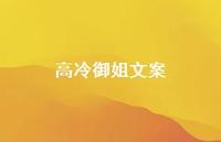 高冷御姐文案47句汇总