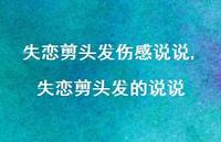 失恋剪头发的说说(100句) 失恋剪头发的说说(100句)