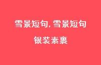 雪景短句 银装素裹【100句文案精选】 雪景短句 银装素裹【100句文案精选】