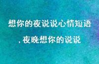 夜晚想你的说说(100句) 夜晚想你的说说(100句)