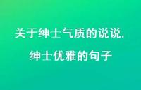 绅士优雅的句子【100句文案】 绅士优雅的句子【100句文案】