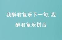 我醉君复乐拼音【100句文案精选】 我醉君复乐拼音【100句文案精选】