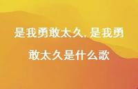 是我勇敢太久是什么歌【精品文案100句】 是我勇敢太久是什么歌【精品文案100句】