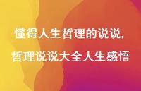 哲理说说大全人生感悟(100句)