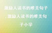 激励人读书的唯美句子小学【精品文案100句】
