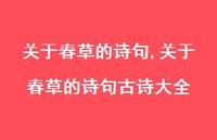 关于春草的诗句古诗大全【精品文案100句】
