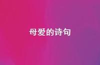 母爱的诗句66句汇总