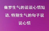 特别生气的句子说说心情(100句)