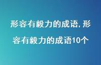 形容有毅力的成语10个【精品文案100句】 形容有毅力的成语10个【精品文案100句】